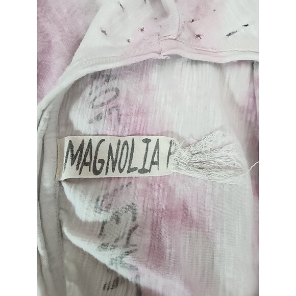 Magnolia Pearl Love Mozart Heart Pink Purple Shortsleeve Shirt Top OS - Picture 4 of 5